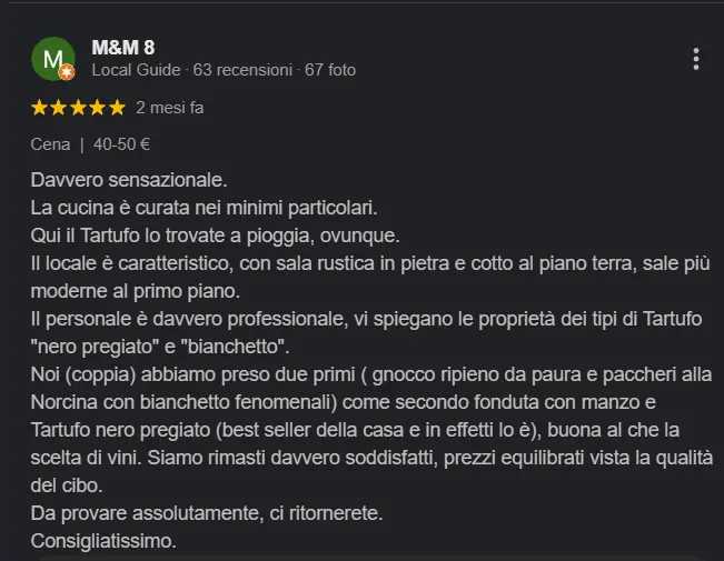 Google review screenshot