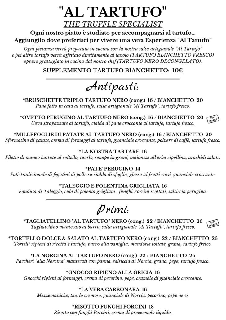 ANTIPASTI TARTUFO APRILE 26